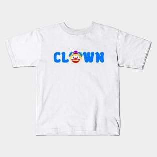 Clown Blue Kids T-Shirt